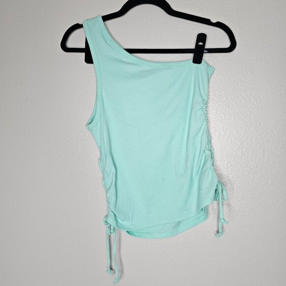 Sanrio Hello Kitty Size Large One Shoulder Tank Top Ruched Charater Graphic - Picture 4 of 5